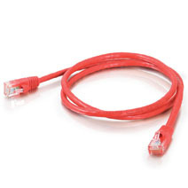 Mayer-DDS-Q-Series Patch Cords, CAT6, booted, Red, 7 FT-1