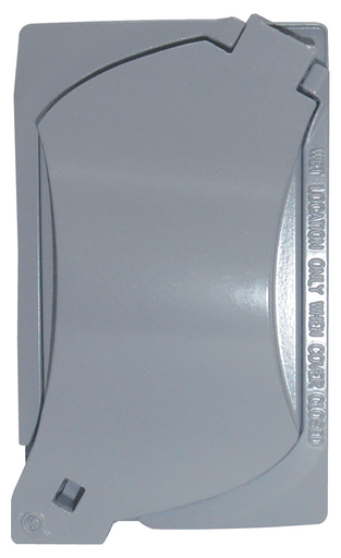 Mayer-DDS-1-Gang Universal Cast Weatherproof Cover, Decorator/Duplex Receptacles/Toggle Switch, Gray-1