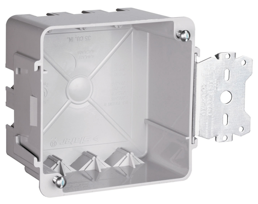 S44-35-SAC - 4-in Square box with Threaded Mounting Holes