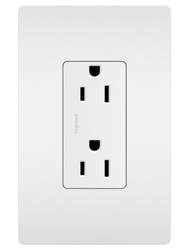 885-W - radiant® Outlet, White