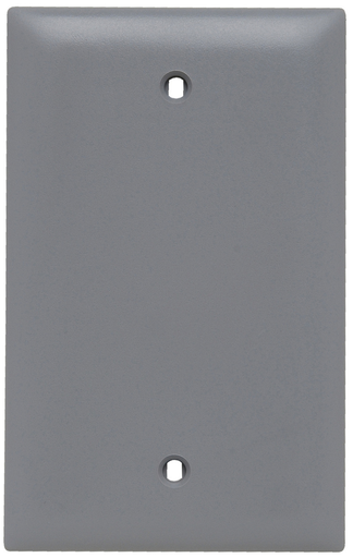 TP13-GRY - TradeMaster® 1-Gang Nylon Wall Plate, Blank, Box Mounted, Gray