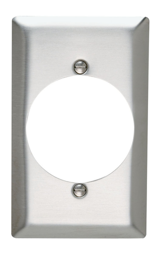 Mayer-DDS-1-Gang 302/304 Stainless Steel Wall Plate, Power Outlet Receptacle Openings-1