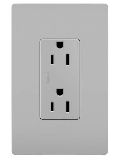 Picture of 885-TRGRY - radiant® Tamper-Resistant Outlet, Gray