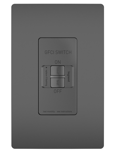 Mayer-DDS-radiant® Dead Front 20A Duplex Self-Test GFCI Receptacles with SafeLock® Protection, Black-1