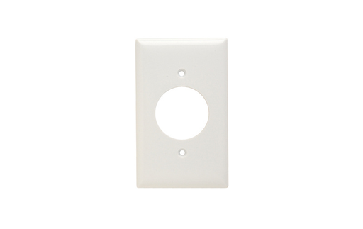 Product image for Pass & Seymour SP720-W 1Gang Wall Plate, Power Outlet Receptacle, 1.5625" Device, Standard - White