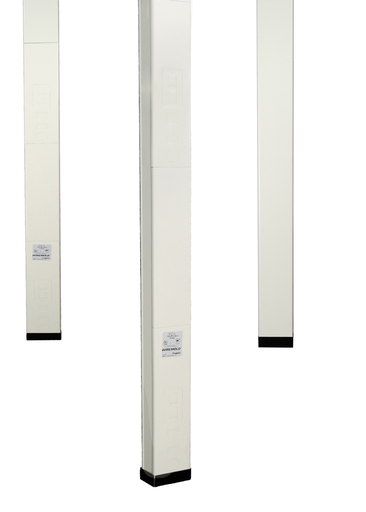 Product image for Wiremold 30TC-4V 5" 10 Foot Ivory Steel Power and Communication Pole