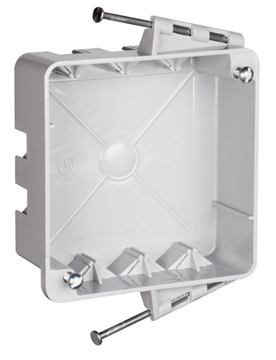 S44-21-RAC - 4-in Square box with Threaded Mounting Holes