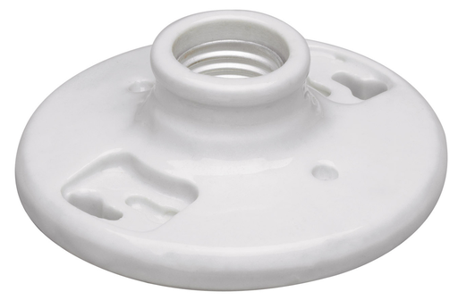 Mayer-DDS-Porcelain Medium Base Lampholder 2-Terminal 250V, White-1