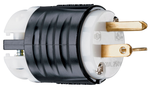 Straight Blade PLUG 3W 20A 250V BandW PS5466X