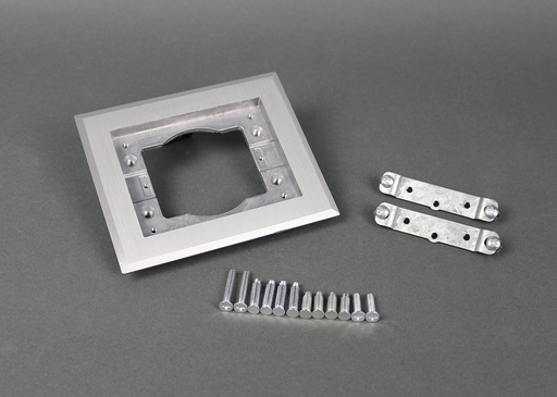 818TCAL - Omnibox® Single Gang Rectangular Aluminum Carpet/Tile Flange