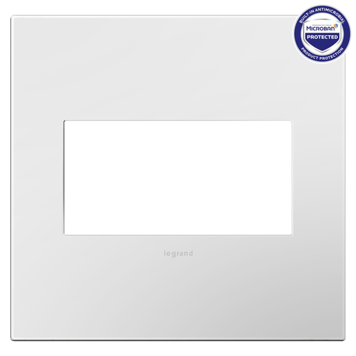 AWP2GWH4 - adorne® Gloss White 2-Gang Screwless Wall Plate with Microban®