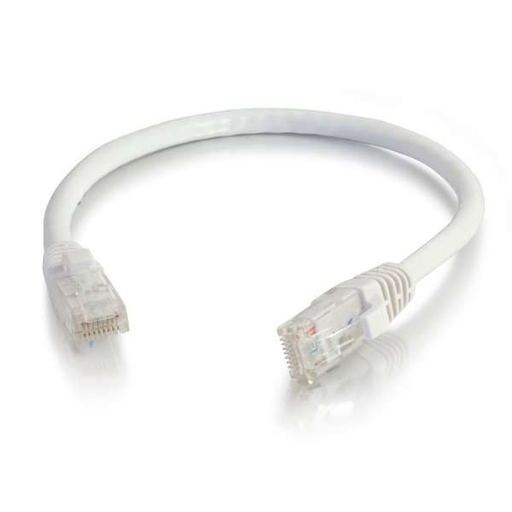 Mayer-DDS-Q-Series Patch Cords, CAT6, booted, White, 10 FT-1