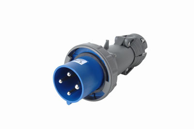 Product image for Pass & Seymour PS460P9-W Pin & Sleeve Plug, 3pole 4wire, 6A 240V
