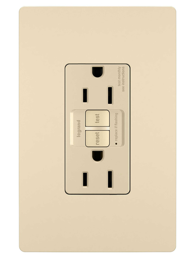 Mayer-DDS-radiant® 15A Duplex Self-Test GFCI Receptacles with SafeLock® Protection, Ivory-1