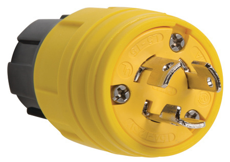 Mayer-DDS-Turnlok® Watertight NEMA 4X/6P Locking Plug, Yellow-1