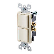 5634-T, Light Almond, 120/277 Volt, Thermoplastic, 15 Amp