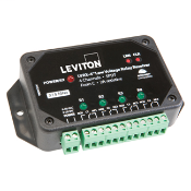 Discontinued Product, LevNet RF, 8-Channel Relay Receiver, 8-30VAC or 8-30VDC, Enabled by EnOcean, Title 24 compliant, ASHRAE 90.1 compliant