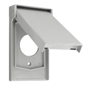 4980-GY, Gray, Thermoplastic Nylon, Weather-Resistant, 1 Gang