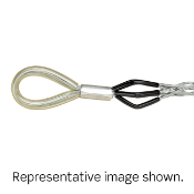Bale Eye, Closed Mesh, Single/Double Weave, Medium Duty, Pulling Wire Mesh Grip .750 - .990 Cable Dia.Range, Medium Length
