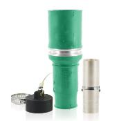 Rhino-Hide 49 Series Single Pole Female Connector (Contact, Insulator, & Dust Cap), Industrial Grade, Crimped, 646 MCM Cable, 1000 Volt, 1009 Amp Max - GREEN