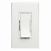 Vizia 600VA 120VAC Magnetic Low Voltage Dimmer for single-pole, 3-way or more applications, with LED locator and brightness display-Almond. Contractor Pack- 10 pieces per box.