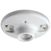 Product image for Leviton 9875 White Medium Base Keyless Lampholder