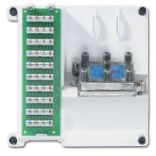 Product image for Leviton 47603-1G6 6.55 x 3.01 x 6.55 Inch 110 IDC 6-Way Pre-Configured Telephone and Video Panel