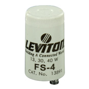 Flourescent lamp starter, basic; 13, 30 and 40W, FS-4.