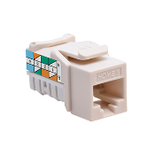 HOME 6 Snap-In Jack, T568A Wiring, Light Almond