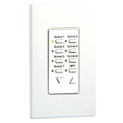 120 Volt AC 60Hz, 7-Scene, Mural Scene-Capable Digital Scene Controller, LED Indicator - White