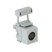 S-Video 110-Termination QuickPort Connector, Grey Housing (pictured in white)