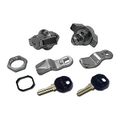 Lock Kit for Z1000 Zone Enclosures. Kit includes 2 locks and 2 keys (enough for one enclosure). All lock sets are keyed alike.