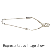Single U Eye, Closed Mesh, Single Weave, Fiber Optic Duty, Support Wire Mesh Grip .180 - .250 Cable Dia.Range, Length