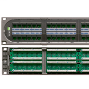 Cat 6 110-Style Composite Patch Panel, 48-Port, 2RU
