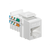 HOME 5e Snap-In Jack, T568A Wiring, Bulk Pack (25), White