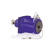 Rhino-Hide 49 Series Single Pole Female Receptacle (Color Coded Metal Housing, Contact, & Dust Cap), Single Hole Bus Bar, Industrial Grade, 313MCM-777MCM Cable, 1000 Volt, 1135 Amp Max - PURPLE