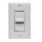 5 Amp, 120 Volt AC 60Hz, Single-Pole, SureSlide Full Range Preset Electro-Mechanical, Slide Fan Speed Control, - Gray