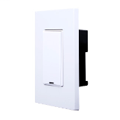 Omni-Bus Decora Low Voltage Keypad, NEMA Form Factor, 1 Button, RJ45 Connectors for Omni-Bus, Color: White.