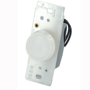 Rotary Dimmer, Push On - Push Off, Single Pole, 600W - 120VAC, Ivory Knob