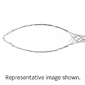 Single U Eye, Closed Mesh, Single Weave, Standard Duty, Support Wire Mesh Grip .750 - .990 Cable Dia.Range, Length