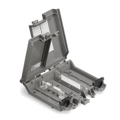 Network Interface Device, 350 Series, double doors, empty (up to 12 fibers termination and splicing)