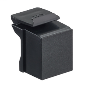 Blank QuickPort Insert, Black (sold in packs of 10)