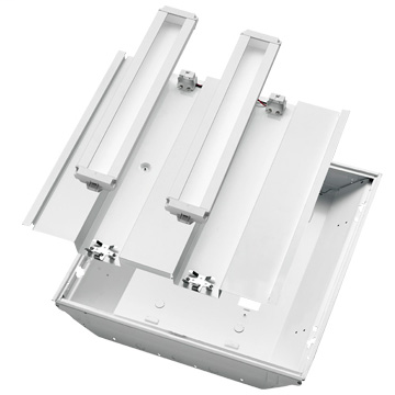 Discontinued Product. Description: LED Kit, 2ft, 2-Lamp, Color Temperature: 4100K, Dimming: 0-10V, Voltage: 120/277 Voltage Sensing, Power: 37W, Luminous Flux: 3400, Luminaire Efficacy: 91.5 Lumens/Watt, Power Factor: .995
