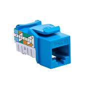 HOME 6 Snap-In Jack, T568A Wiring, Blue