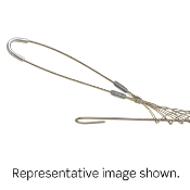 Single U Eye, Split Rod Mesh, Single Weave, Fiber Optic Duty, Support Wire Mesh Grip .690 - .880 Cable Dia.Range, Length