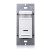Product Family: Lev-Lok, Product Line: MDS15, Technology: Passive Infrared, Coverage (Sq.Ft.): 2100 Sq. Ft., Self-Adaptive Technology: Yes, Switch Type: Single-Pole, Neutral Wire Connection: Required, Device Type: Occupancy Sensor, Color: White, Mounting: