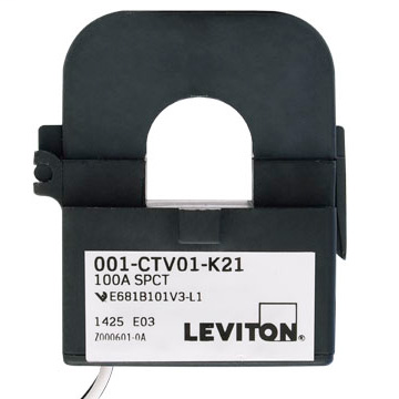 Sub-Metering Current Transformer, 100A Split Core 1.6" x 2.1", for use with EMH+ & Series 4000 Industrial Modbus Meter Kits Only, Title 24 Compliant, ASHRAE 90.1 Compliant
