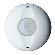 Lumina RF 2.4GHz mesh Wireless, Battery Powered, PIR Occupancy Sensor, Low Profile, Surface Mount, 1500 sq ft field of view, Minor and Major Motion, Circular Design, red LED, 60 Second transmitter, Assembled in USA, Color: White.