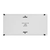 Full Width Universal Security Plate with PCB mounting clips cof: white pkd: BX1/00/008