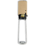 Incandescent lampholder, candelabra socket, 75W-125V, with 6-32 terminal screws, double leg bracket with female inside extrusion 1/8-27 thread, 3 7/8 inches overall height from end of bracket to end of lining. Lining BULK.